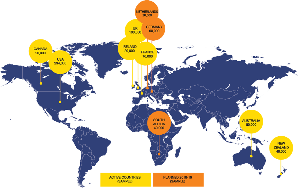 Shopper Intelligence Global Map